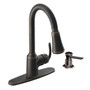 Moen Wellsley Mediterranean Bronze One-Handle High Arc Pulldown Kitchen Faucet
