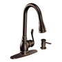 Moen Anabelle Mediterranean Bronze One-Handle High Arc Pulldown Kitchen Faucet