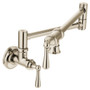 Moen Traditional Pot Filler Polished Nickel Two-Handle Kitchen Faucet