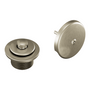 Moen Brushed Nickel Push-N-Lock Tub Drain Kit With 1-1/2" Threads