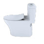 Toto Aquia® Iv One-piece Toilet - 1.28 GPF & 0.8 GPF, Elongated Bowl - Washlet+ Connection - Slim Seat - Cotton
