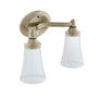 Moen Eva Brushed Nickel Two Globe Bath Light