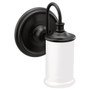 Moen Belfield Matte Black One Globe Bath Light