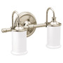 Moen Belfield Polished Nickel Two Globe Bath Light