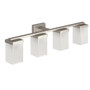 Moen 90 Degree Brushed Nickel Four Globe Bath Light