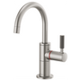 Brizo LITZE® Instant Hot Faucet with Arc Spout and Knurled Handle in Stainless