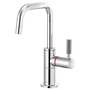 Brizo LITZE® Instant Hot Faucet with Square Spout and Knurled Handle in Chrome