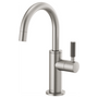 Brizo LITZE® Beverage Faucet with Arc Spout and Knurled Handle in Stainless