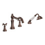 Moen Oil Rubbed Bronze Two-Handle Diverter Roman Tub Faucet Includes Hand Shower