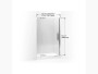 Kohler Pivot shower door, 72-1/4" H x 45-1/4 - 47-3/4" W, with 1/2" in Crystal Clear glass with Bright Polished Silver frame