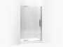 Kohler Pivot shower door, 72-1/4" H x 45-1/4 - 47-3/4" W, with 1/2" in Crystal Clear glass with Brushed Nickel frame