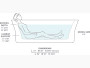 Kohler Stargaze®72" x 36" freestanding bath with straight shroud and center drain in White 