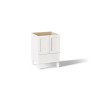 Kohler Poplin®24" bathroom vanity cabinet with legs, 2 doors and 1 drawer in Linen White