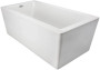 Jacuzzi Bianca 66" Soaking Freestanding Bathtub with Seamless Luxetech™ Finishing in white 