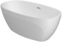 Jacuzzi Contento™ 59" Solid Surface Free Standing Soaking Bathtub with Reversible Drain in white 