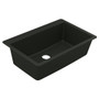 Moen Granite Series Granite Granite Single Bowl Undermount Or Drop In Sink in Black 