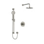 Riobel CS Type T/P 1/2" Coaxial 2-Way System with Hand Shower and Shower Head Brushed Nickel