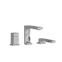 Riobel Reflet 2-Way 3-Piece Type T (Thermostatic) Coaxial Deck-Mount Tub Filler with Hand Shower Chrome