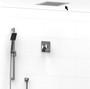 Riobel Type T/P (thermostatic/pressure balance) 1/2" Coaxial 2-way System with Hand Shower and Shower Head Chrome