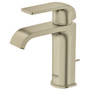 Grohe Defined 1.2 GPM Single Hole Bathroom Faucet in Brushed Nickel Infinity Finish with Pop-Up Drain Assembly, SilkMove and EcoJoy Technologies