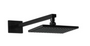 Royal 12 inch Square  Rain Shower Head Matte Black