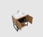 Royal Allen Wall Mounted 24 inch Oak Bathroom Vanity with Top and Sink