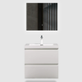 Angela 24"  White Wall Mount Bathroom Vanity