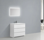 Royal Edison White 36" Wall Mounted Bathroom Vanity 