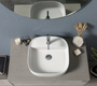 Royal Lamina 36" Wall Mounted Bathroom Vanity Set with Porcelain Slab Countertop 