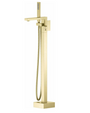 Royal Sedona Square Freestanding Tub Filler in Brushed Gold