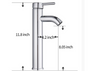 Royal Rondo series tall single handle bathroom faucet in brushed nickel