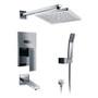 Royal Sedona 3 Way Shower System Square Chrome