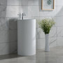 Royal Delora Solid Surface Freestanding Pedestal  Sink Matt White