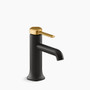 Kohler Occasion™ Single-handle bathroom sink faucet Matt Black Gold, 1.2 gpm 