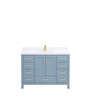 Royal Tallahassee Collection 60 inch Polar Blue Single Sink Bathroom Vanity