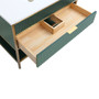 Royal Hampton  36 inch Green  Finish  Bathroom Vanity with Gold Hardware