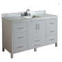  Royal Ultra 60 inch Grey Single Sink Bathroom Vanity  