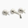 KOHLER  Castia™ by Studio McGee Wall-mount bathroom sink faucet trim, 1.2 gpm - Vibrant Polished Nickel