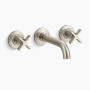KOHLER  Castia™ by Studio McGee Wall-mount bathroom sink faucet trim, 1.2 gpm - Vibrant Brushed Nickel