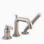 KOHLER  Castia™ by Studio McGee Deck-mount bath faucet with handshower 1.75 gpm - Vibrant Brushed Nickel