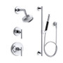 Kohler Purist Complete Pressure Balanced Shower Package with Hand Shower, Slide Rail, Diverter, and Valves 2.5gpm - Polished Chrome