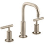 Kohler Purist 1.2 GPM Widespread Bathroom Faucet with Pop-Up Dr Assembly 1.2 gpm - Brushed Bronze 