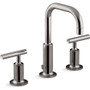 Kohler Purist 1.2 GPM Widespread Bathroom Faucet with Pop-Up Dr Assembly 1.2 gpm - Vibrant Titanium 