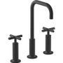 Kohler Purist 1.2 GPM Widespread Bathroom Faucet with Pop-Up Drain Assembly - Matte Black 