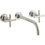 Kohler Purist 1.2 GPM Wall Mounted Widespread Bathroom Faucet - Polished Nickel