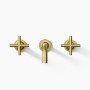 Kohler Purist 1.2 GPM Wall Mounted Widespread Bathroom Faucet - Vibrant Brushed Moderne Brass 