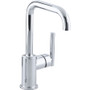Kohler Purist 1.8 GPM Single Hole Bar Sink Faucet - Polished Chrome 
