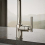 Kohler Purist 1.5 GPM Widespread Kitchen Faucet - Includes Side Spray - Vibrant Polished Nickel 