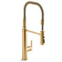 Kohler Purist 1.5 GPM Single Hole Pre-Rinse Kitchen Faucet with Sweep Spray, DockNetik, and MasterClean Technologies - Vibrant Brushed Moderne Brass