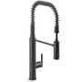Kohler Purist 1.5 GPM Single Hole Pre-Rinse Kitchen Faucet with Sweep Spray, DockNetik, and MasterClean Technologies - Matte Black